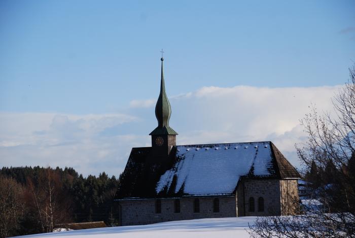 Kirche in Wittenschwand, Winter
